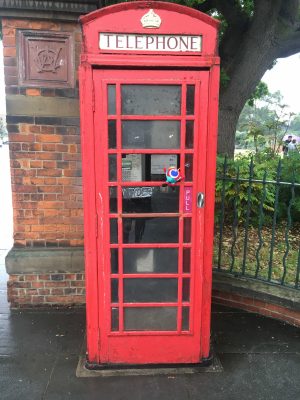 Big Eye at a telephone booth