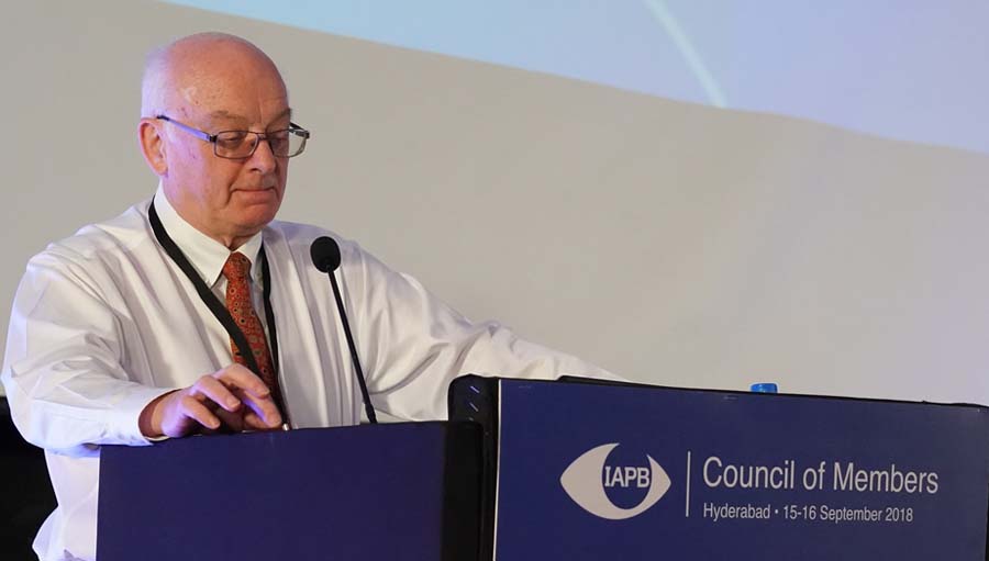 CoM 2018: IAPB Africa Update. Pic: Bob McMullan, President, IAPB