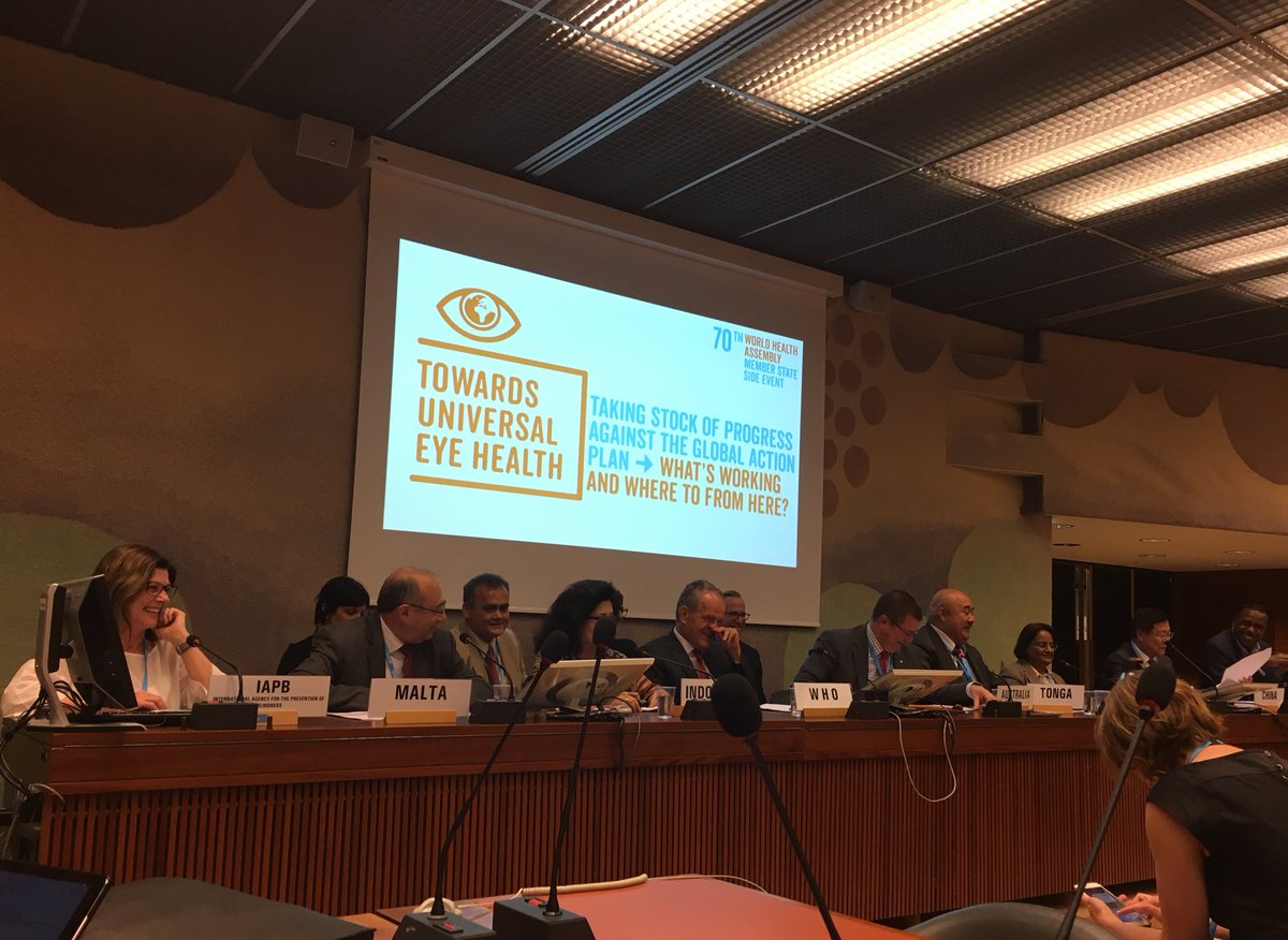 WHA 70 Side-Event on Universal Eye Health, Geneva