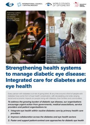 Strengthening health systems to manage diabetic eye disease: Integrated care for diabetes and eye health cover