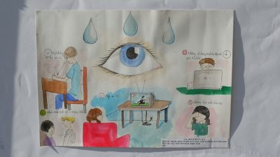 Students’ drawings on eye care