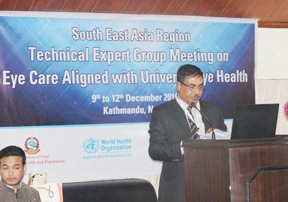 South- East Asia Eye Health Expert’s meeting in Kathmandu