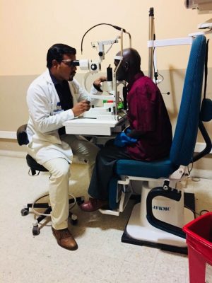 Eye Examination in JFKMC Monrovia