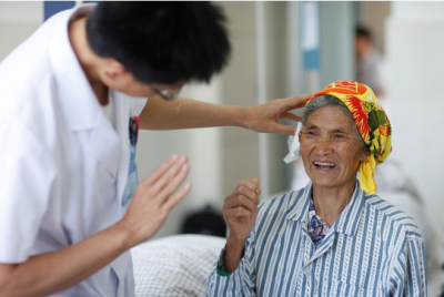 Eye exam in China