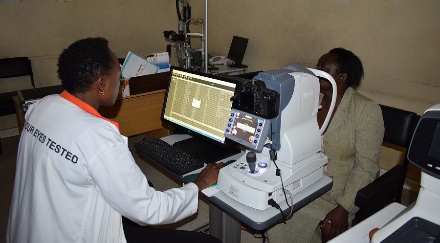 Fundoscopy at Mbagathi Hospital