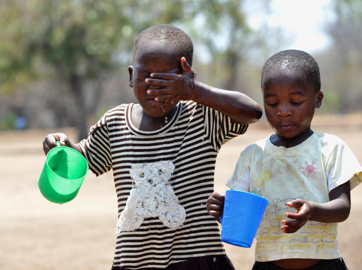 Face washing; Pic courtesy: Billy Weeks for the Task Force for Global Health