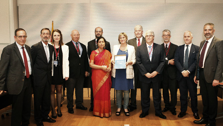 GAEBA Representatives signed the Framework in the Presence of the Ministry of Health for Catalonia and Dr Jose Nunez – WHO Medical Products of Human Origin Service Delivery and Safety Department, and Dr Paul Dubord Ophthalmologist and WHO Expert Advisory Panel on Human Cell, Tissue & Organ Transplantation.