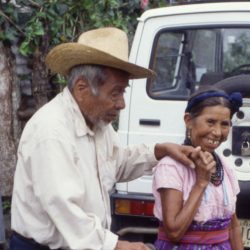 An old man going for his dosage in Guatemala