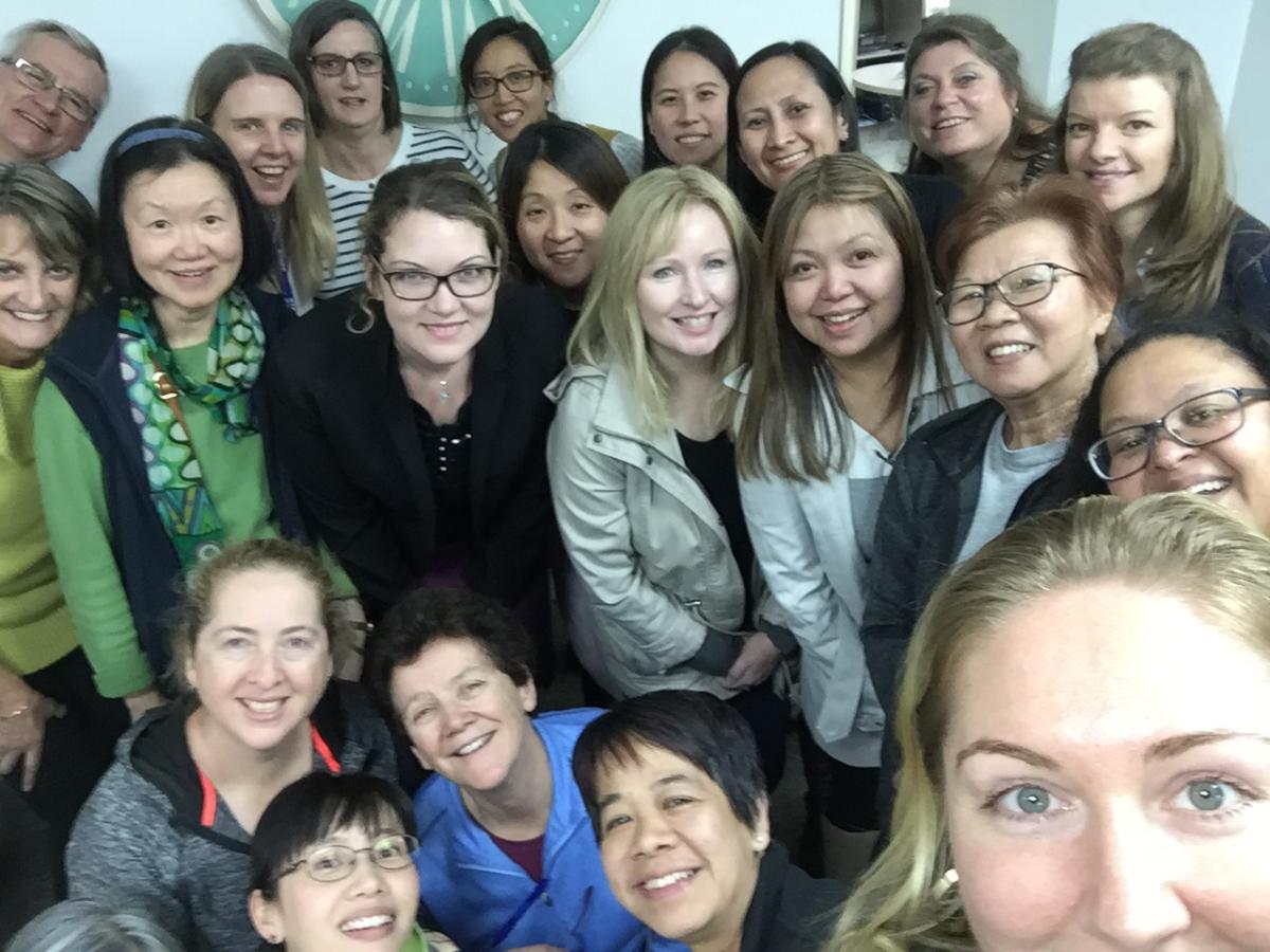 selfie from the Australian Ophthalmic Nurses Association-Victoria Clinical Meeting 