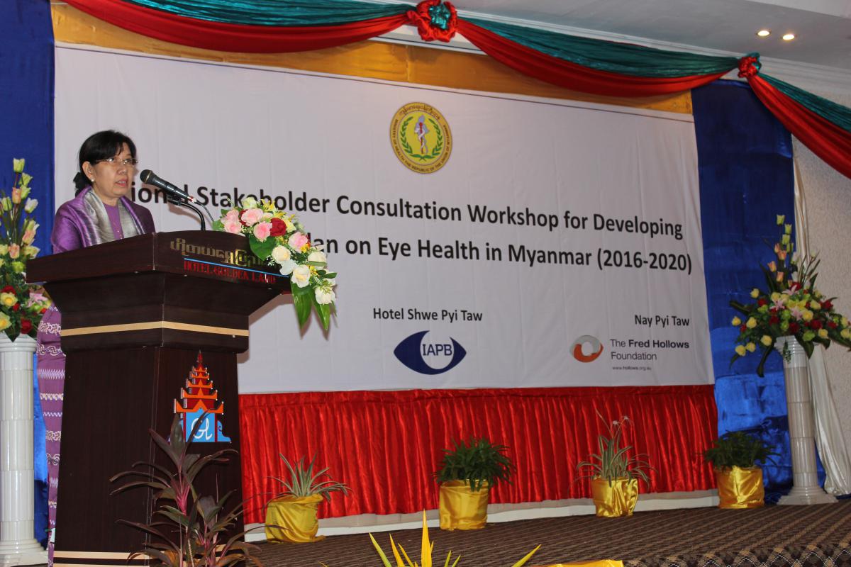 Deputy Minister of Health, Myanmar Her Excellency Dr Daw Thein Thein 