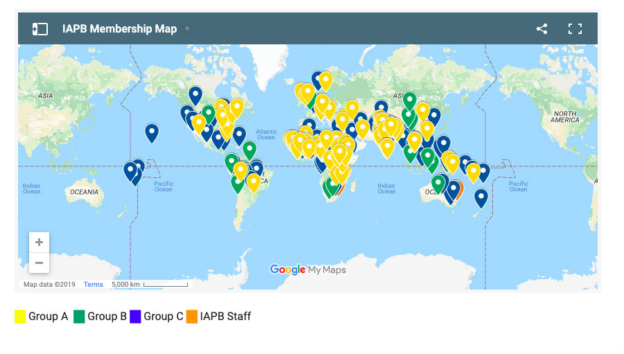 Member Map Screenshot/ Story: IAPB Membership Map – Phase 2