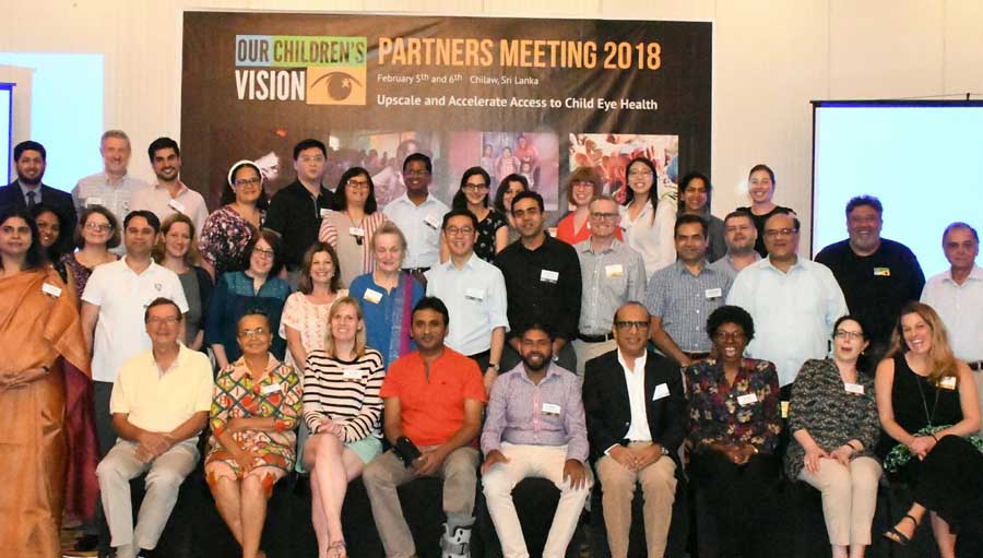 delegates from the Our Children's Vision global partners meet in Sri Lanka