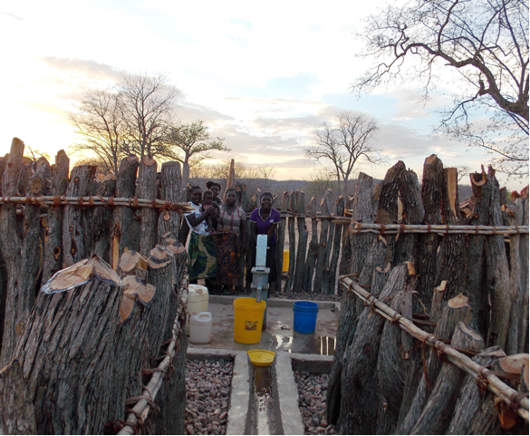 Sinazongwe water point, by Operation Eyesight Universal