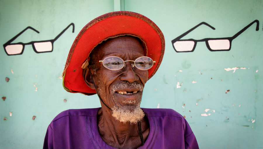 Story: Cataract and mental health Mission For Vision, Image: Old man with spectacles