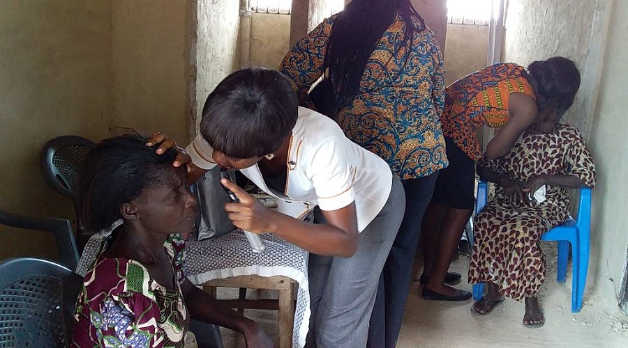 Eye screening at the Durbar