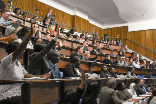 Participants engage in discussion at the Red Cross Memorial Children’s Hospital in Cape Town South Africa