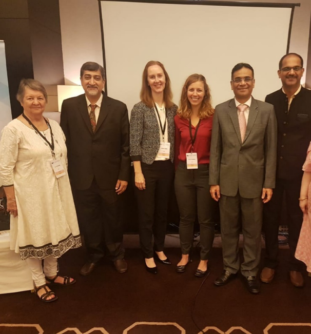 Presenters at IAPB CoM 2018 session on Working with Lions: Prof Jill Keeffe (Technical Advisor for Australia, East Timor, Indonesia, NZ, Pacific Islands, PNG, Philippines), Dr. Sanjiv Desai (Technical Advisor for Northern India), Gillian Gibbs (Manager of Global Health Initiatives), Emily Johnson (Regional Program Specialist), Dr. Divyesh Shah (Technical Advisor for Eastern India), and Dr. Kuldeep Dole (Technical Advisor for Western India)