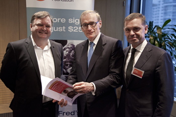 PWC report launch, Bob Carr, Australian foreign minister