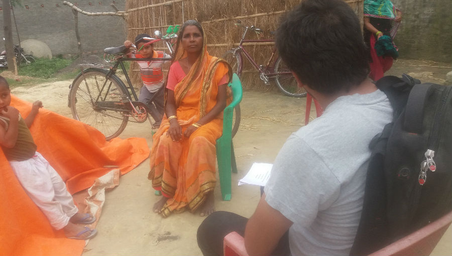 Recording responses/ Story: Finding Knowledge, Attitude and Practice of eye health in Nepal
