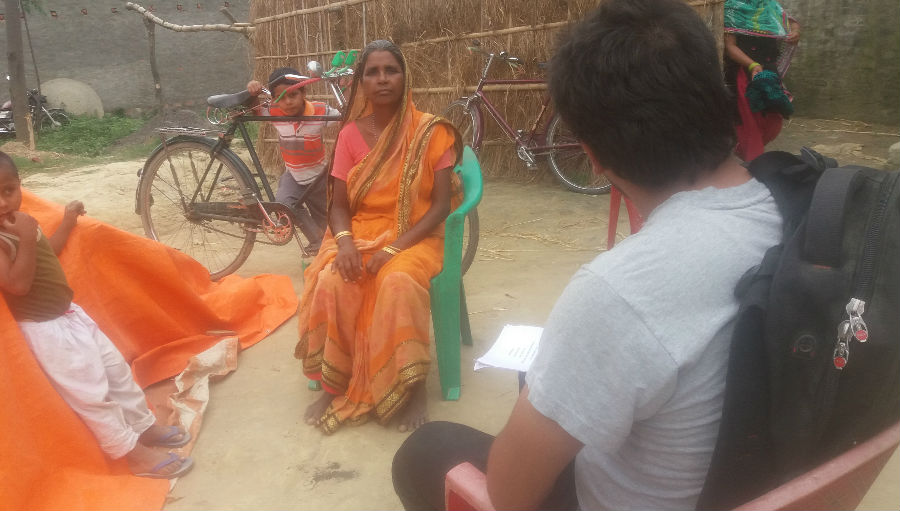 Recording responses/ Story: Finding Knowledge, Attitude and Practice of eye health in Nepal