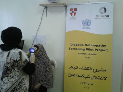 Screening a patient for DR in Jordan