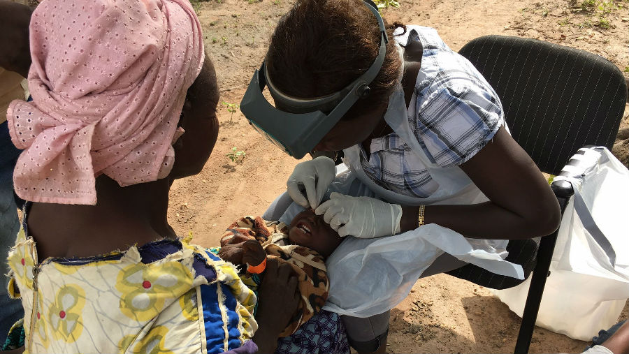 Screening for trachoma/ Story: USAID launches new NTD programme for West Africa