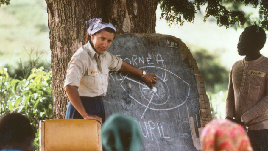 Victoria giving training in Saradidi,Kenya 1980/ Story: Victoria Sheffield Reminisces